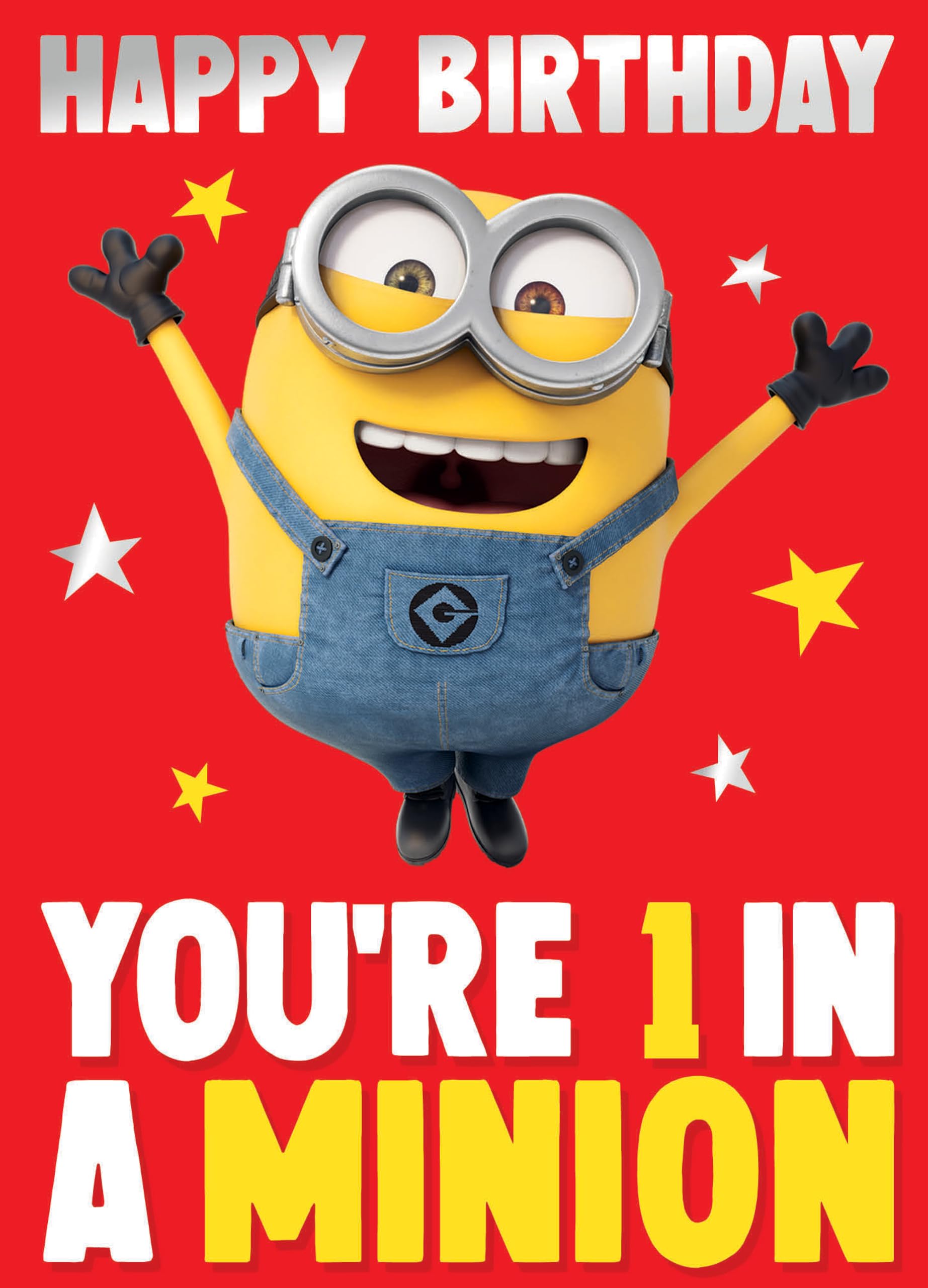 DESPICABLE ME BIRTHDAY CARD MINIONS BIRTHDAY CARD