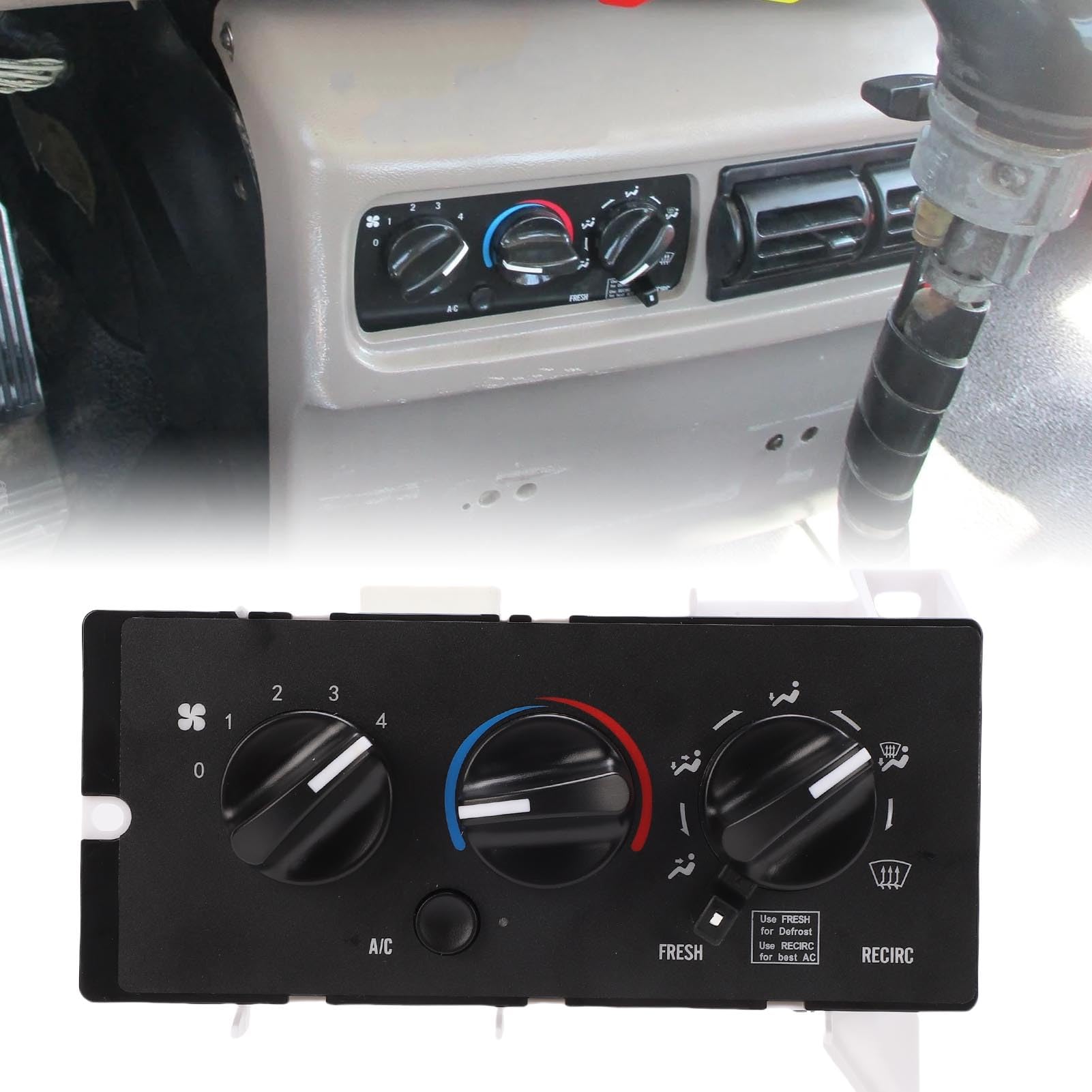 Przełącznik Panelu Sterowania AC moduł Klimatyzacji, Zamiennik dla Mack Trucks CH613 CV713 2001-2005, Zastępuje Numery Części 7787-880011 1000149542 3899002 850-7450
