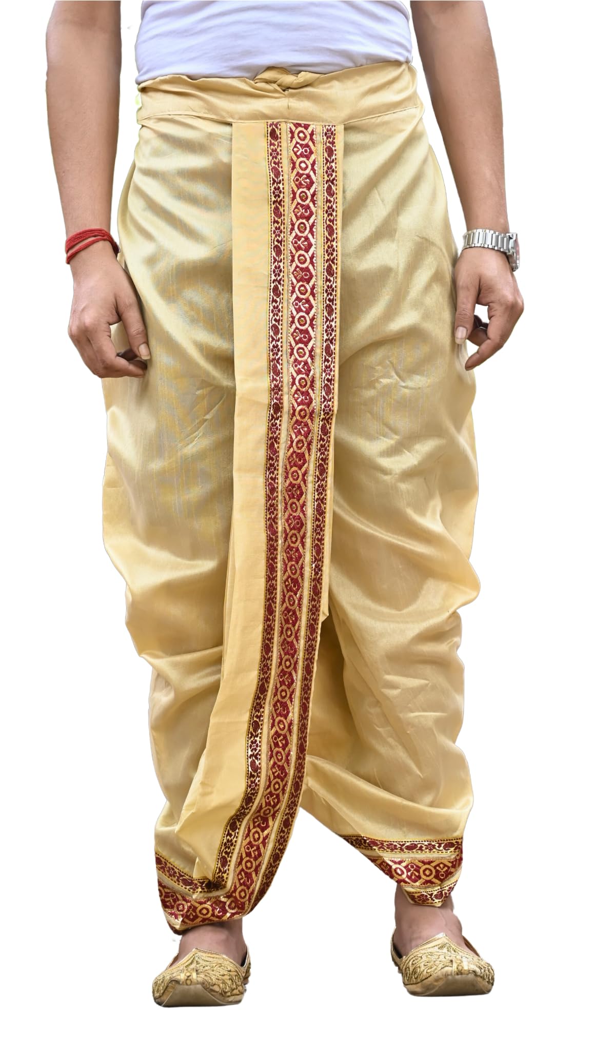 Men's Ready To Wear (Pant System) Marwadi Dhoti For Marriage, Pooja, Festival etc. (GC005)-image-34
