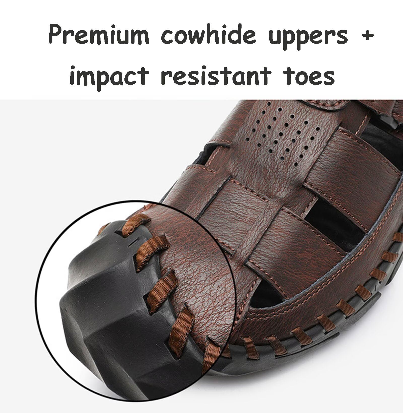 Rivccku Sandalias Deportivas Hombre Verano Sandalia de Senderismo Exterior Antideslizantes Casual Trekking