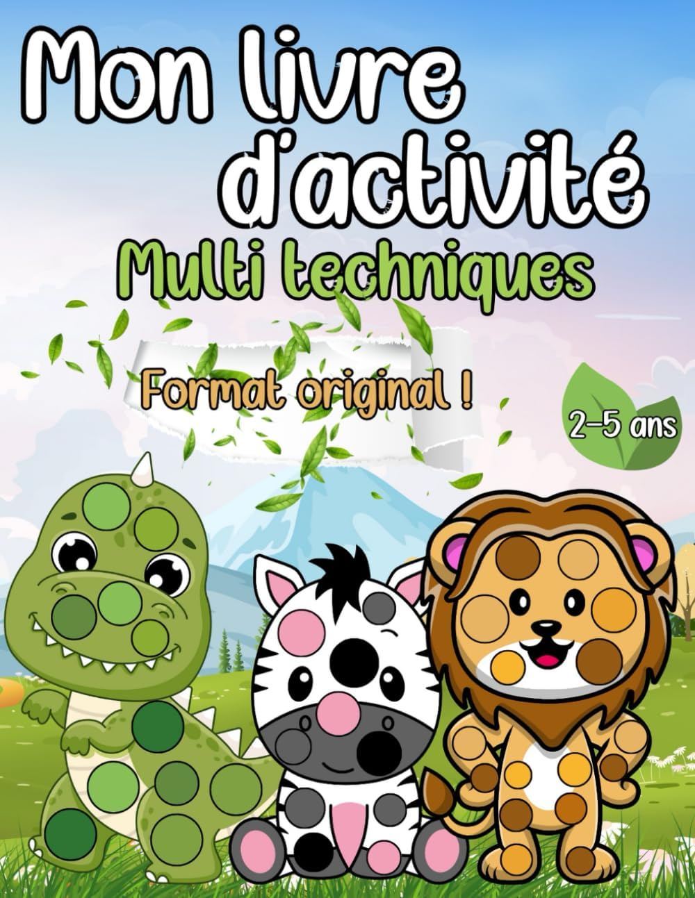 Independently published Livre d'activité multi techniques alphabet animaux pour enfants de 2 à 5 ans (vendu seul): Cahier d'activités gommettes, pinceau, doigt, tampons, idéal cadeau