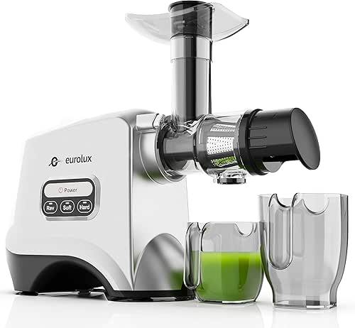 Eurolux Slow Masticating Juicer – Cold Press Machine for High-Yield