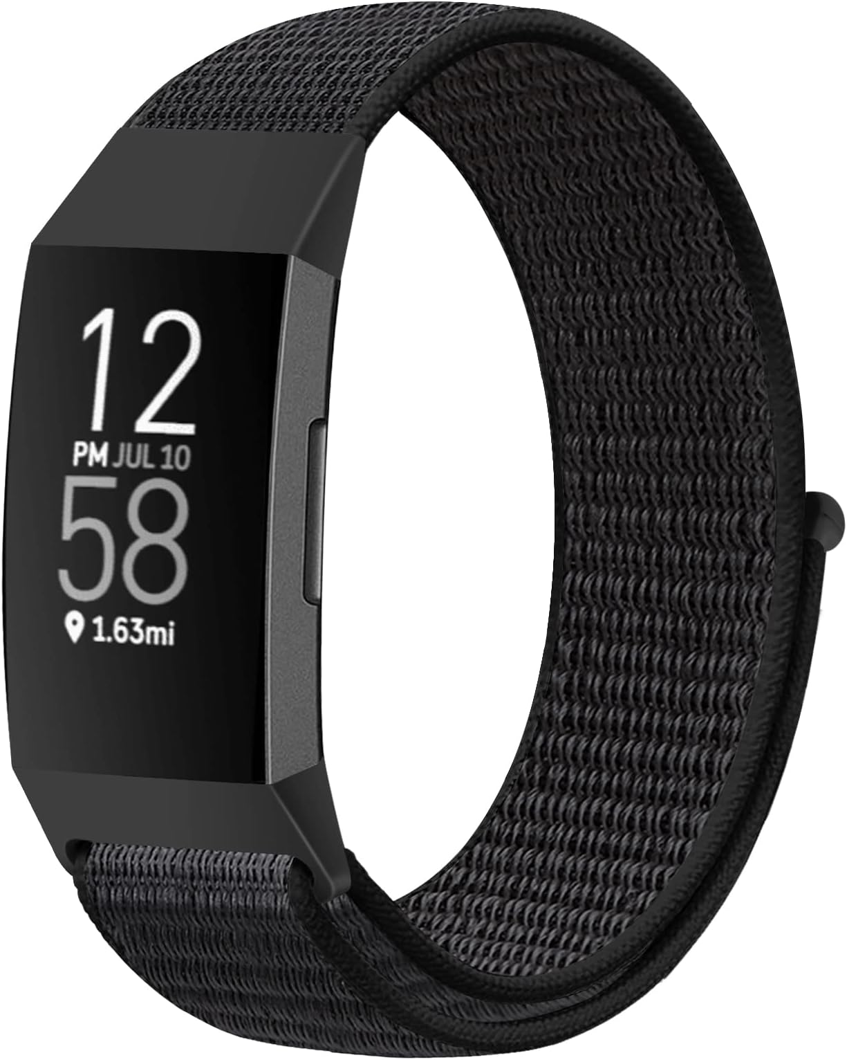 Nylon Watch Bands Compatible with Fitbit Charge 4/Charge 3/SE, Soft Replacement Wristband Breathable Sport Strap with Band for Women Men