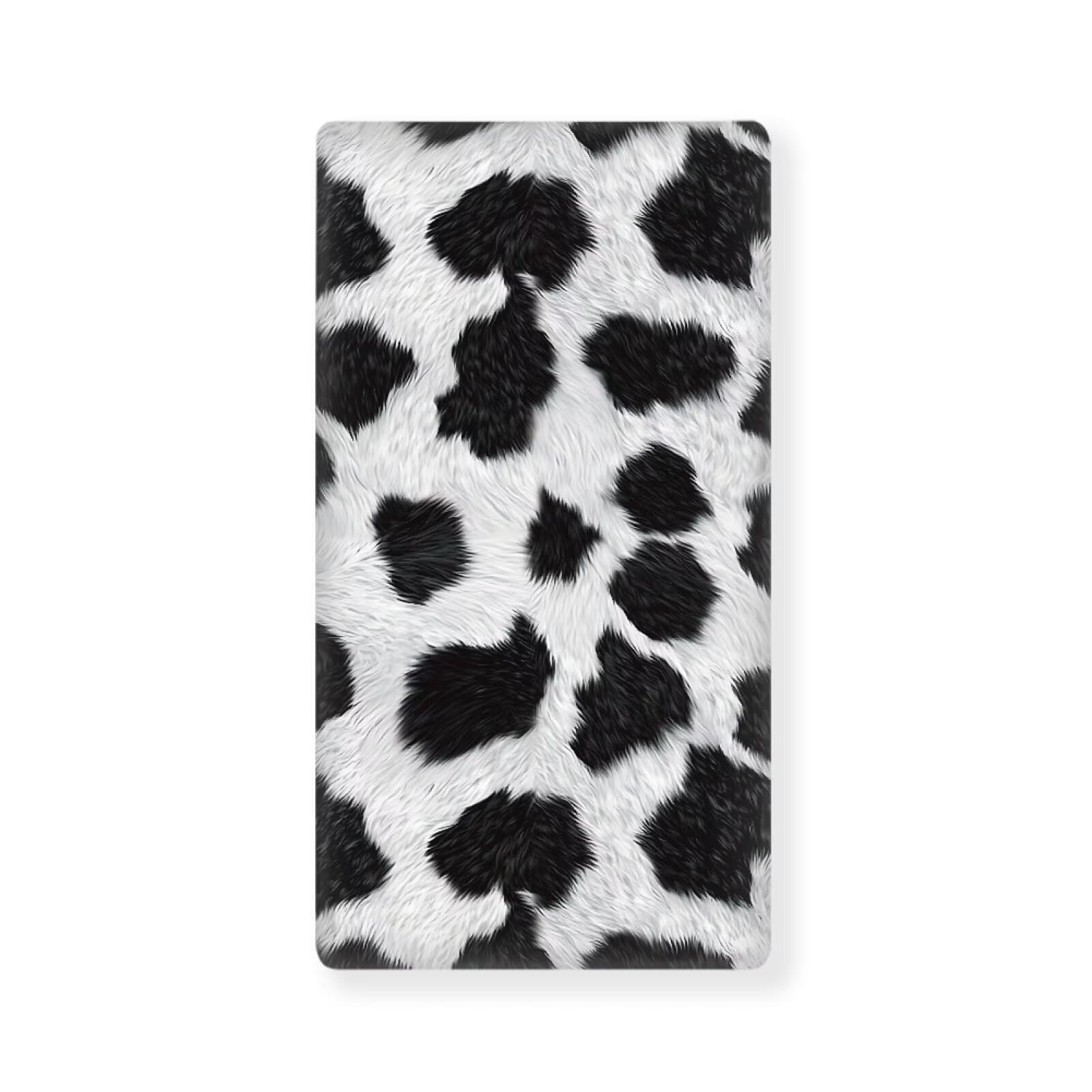 Cow Print Baby Crib Sheets for Boys Girls Cribs Sheet Nursery Bedding Set Fitted Breathable Crib Mattress Cover Nursery Decor Toddler Gifts, 25x52 inch, Machine Washable