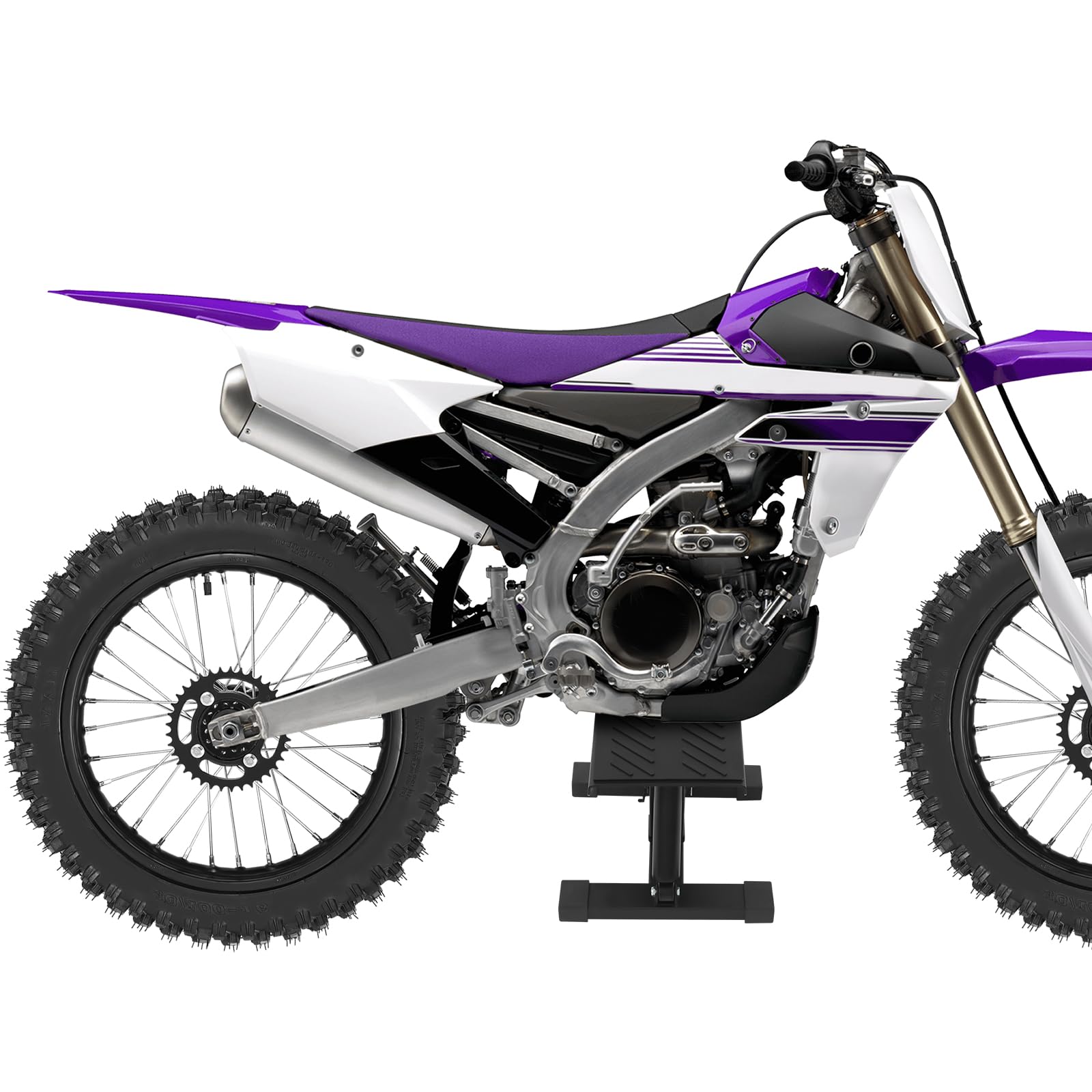 Cavalletto idraulico professionale per moto, cavalletto sollevatore per moto, motocross, cavalletto sollevatore pieghevole, supporto universale per moto, regolabile in altezza 25-34 cm, carico massimo