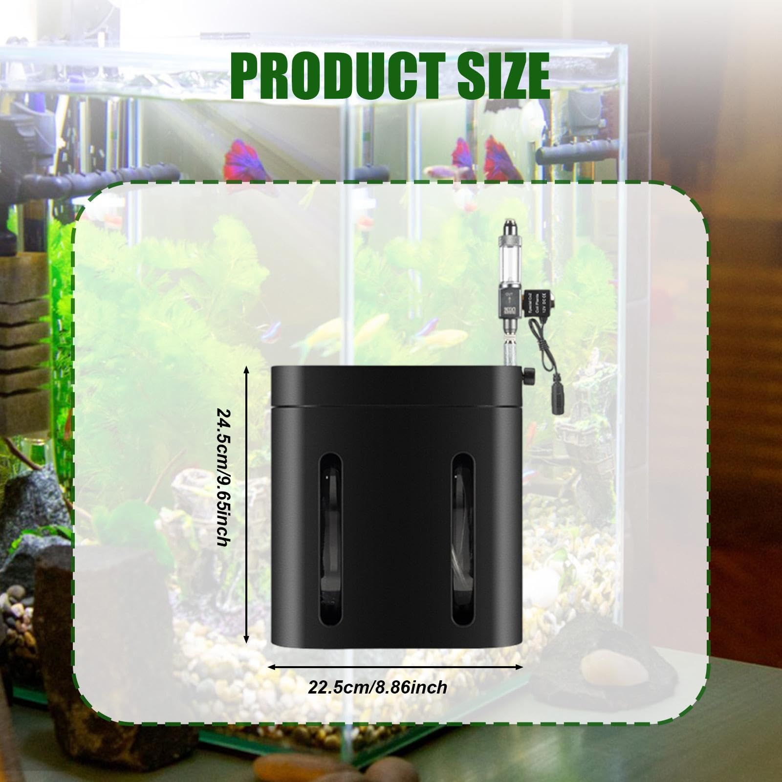 Generador de CO2 Compacto para Plantas de Acuario, Kit de de CO2