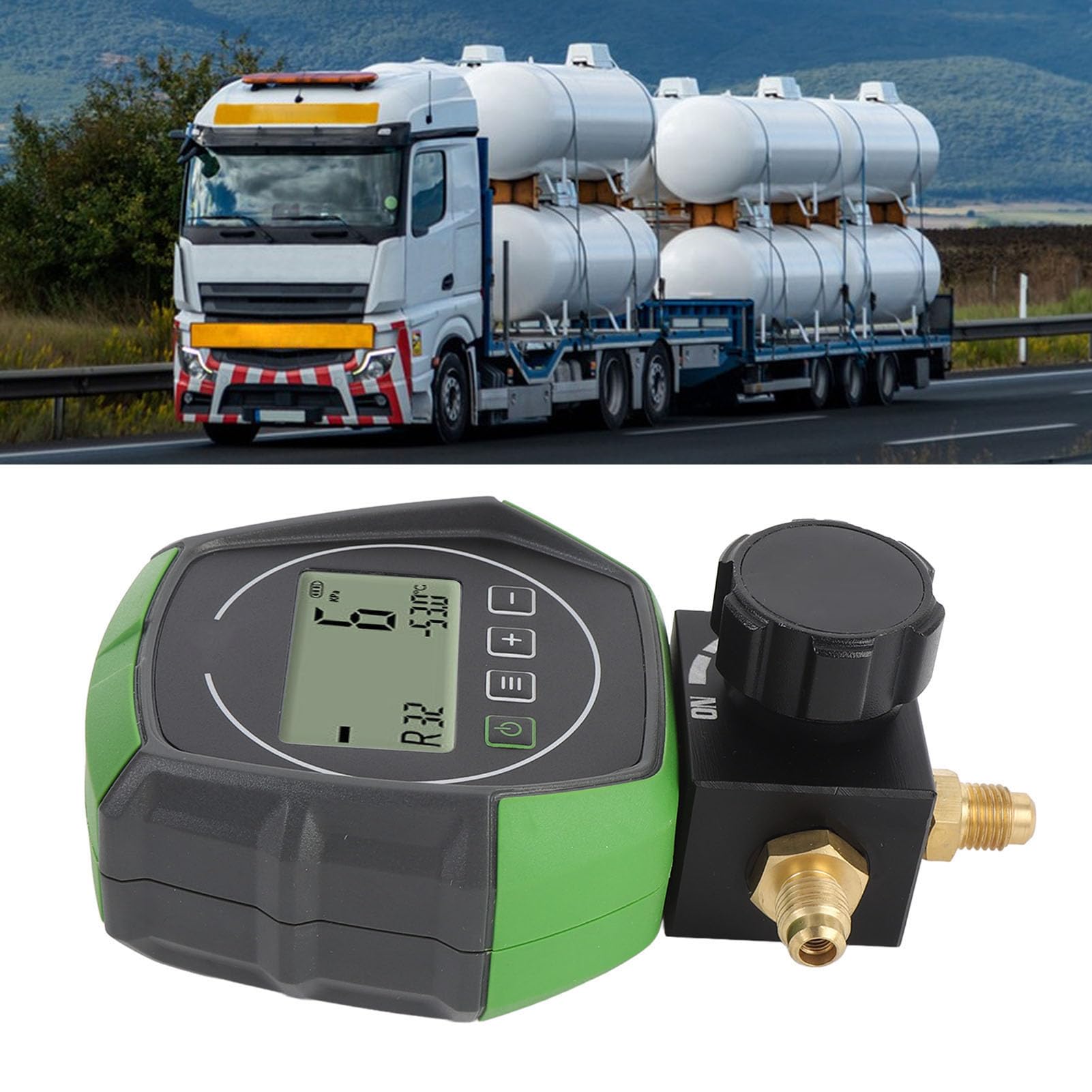 Bewinner Medidor Digital HVAC 0-6000KPa Diseño de Válvula de Bola Probador de Medidor de Presión de Vacío de CA de Alta Precisión para Mantenimiento e Instalación de Carga de Refrigerante