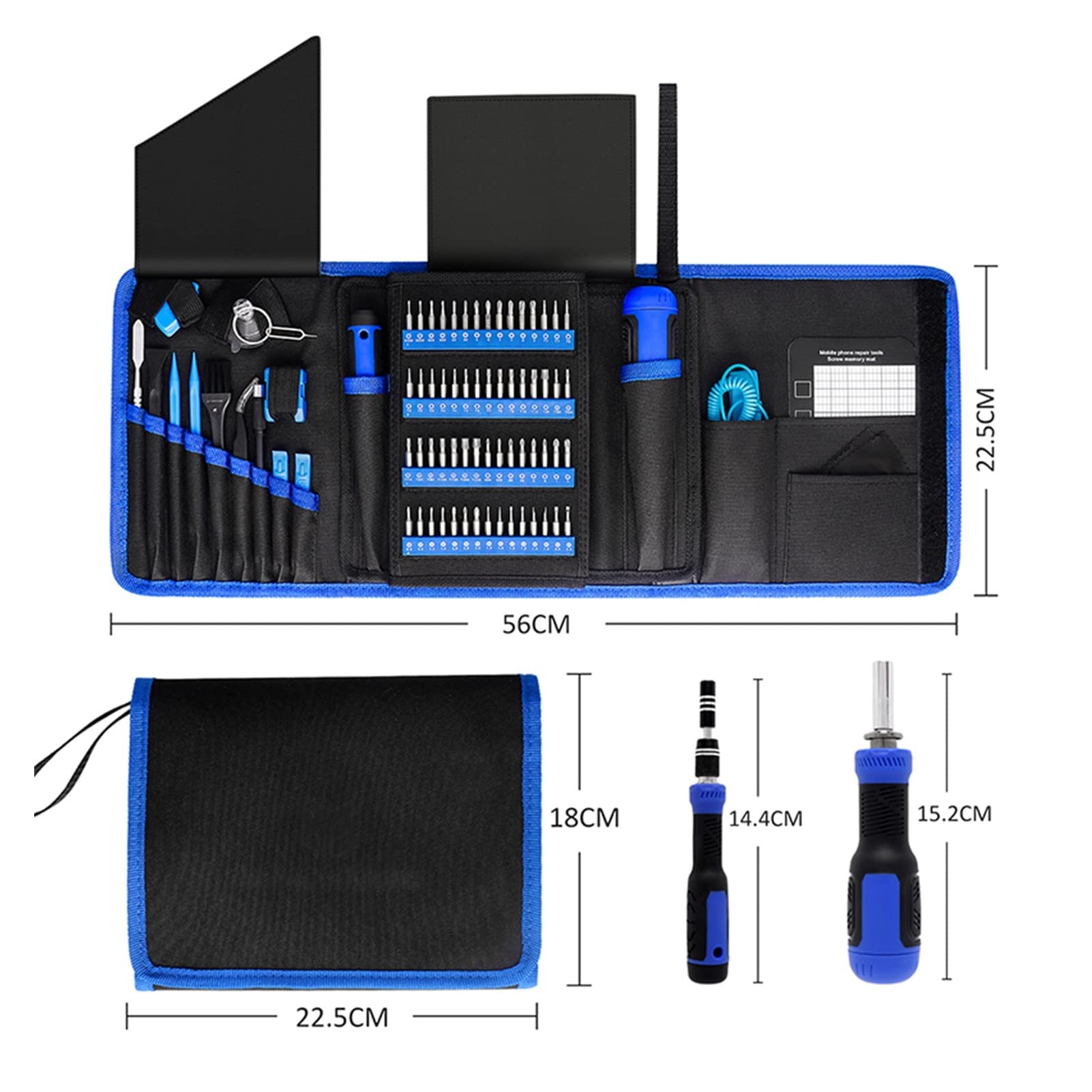Generic 190 szt. Zestaw wkrętaków precyzyjnych Uchwyt magnetyczny Zestaw wkrętaków krzyżakowych Laptop Narzędzie do naprawy telefonu(190Pcs Red)