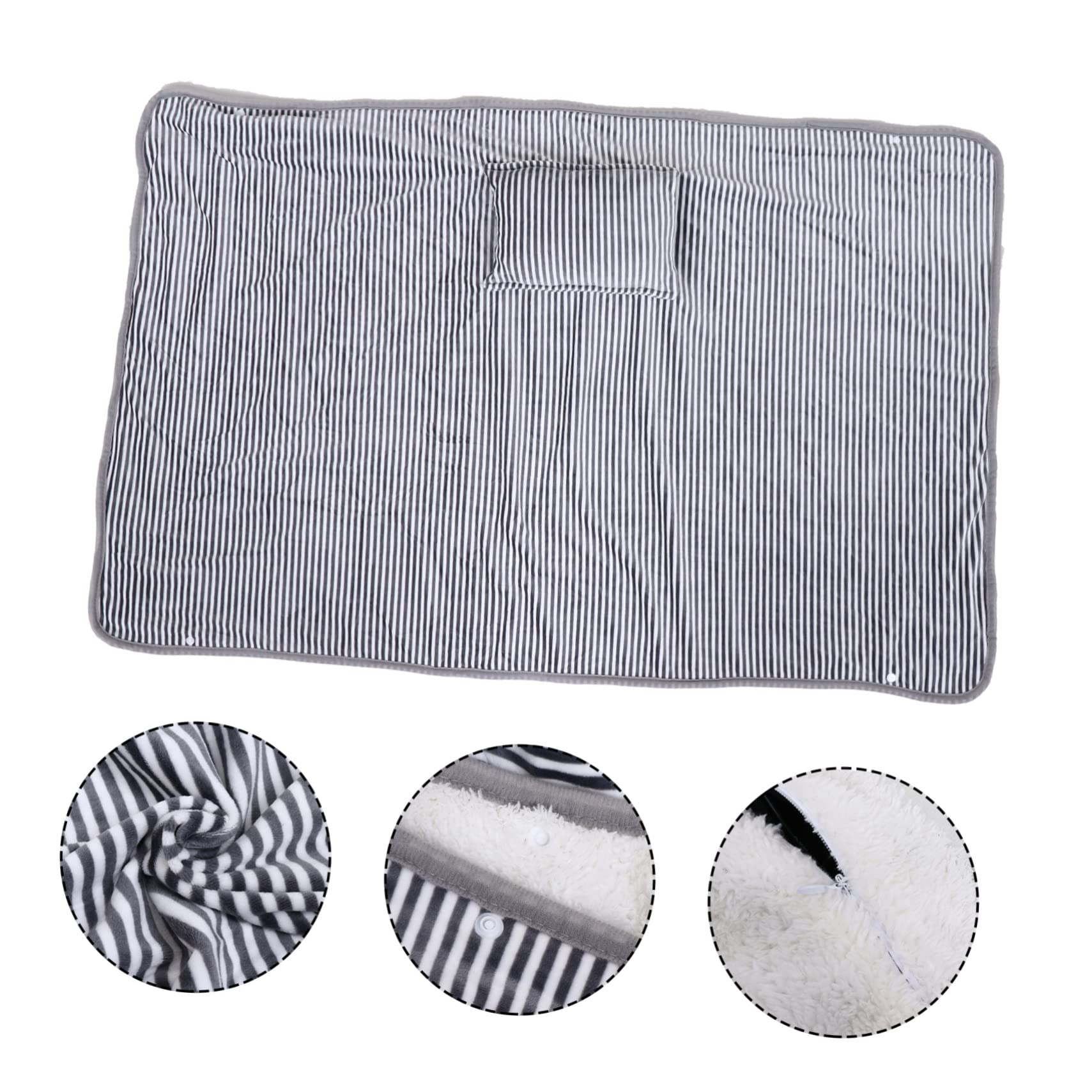PERSELOSO 1pc Electric Heated Blanket Soft Fleece Material Temperature Control for Home Use Quick Heating Skin Friendly Design for Cozy Evenings and Travel
