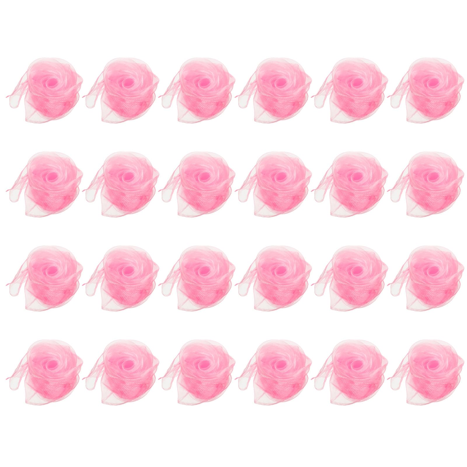 PATIKIL Dance Scarves, 24 Pcs Square Juggling Scarves 24 by 24 Inches for Play Magic Music Activity Juggling Dressing, Pink