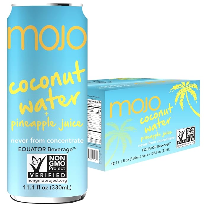 Buy MOJO Coconut Water + Pineapple Juice (12 Pack) Hydrating