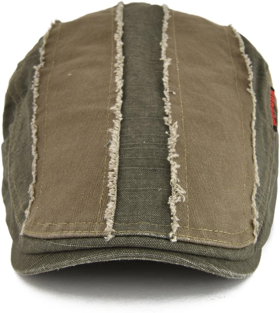 VOBOOM 100% Cotton Distressed Ivy Newsboy Caps Cabbie Gatsby Hat - Image 3