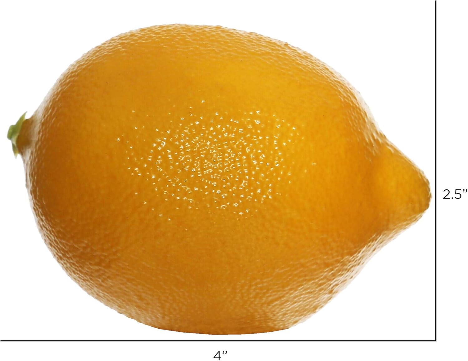 Vickerman 75MM Everyday Artificial Yellow Lemon - Faux Fruit - 12 Pack - Realistic Accent for Home Or Office Decor - Maintance Free