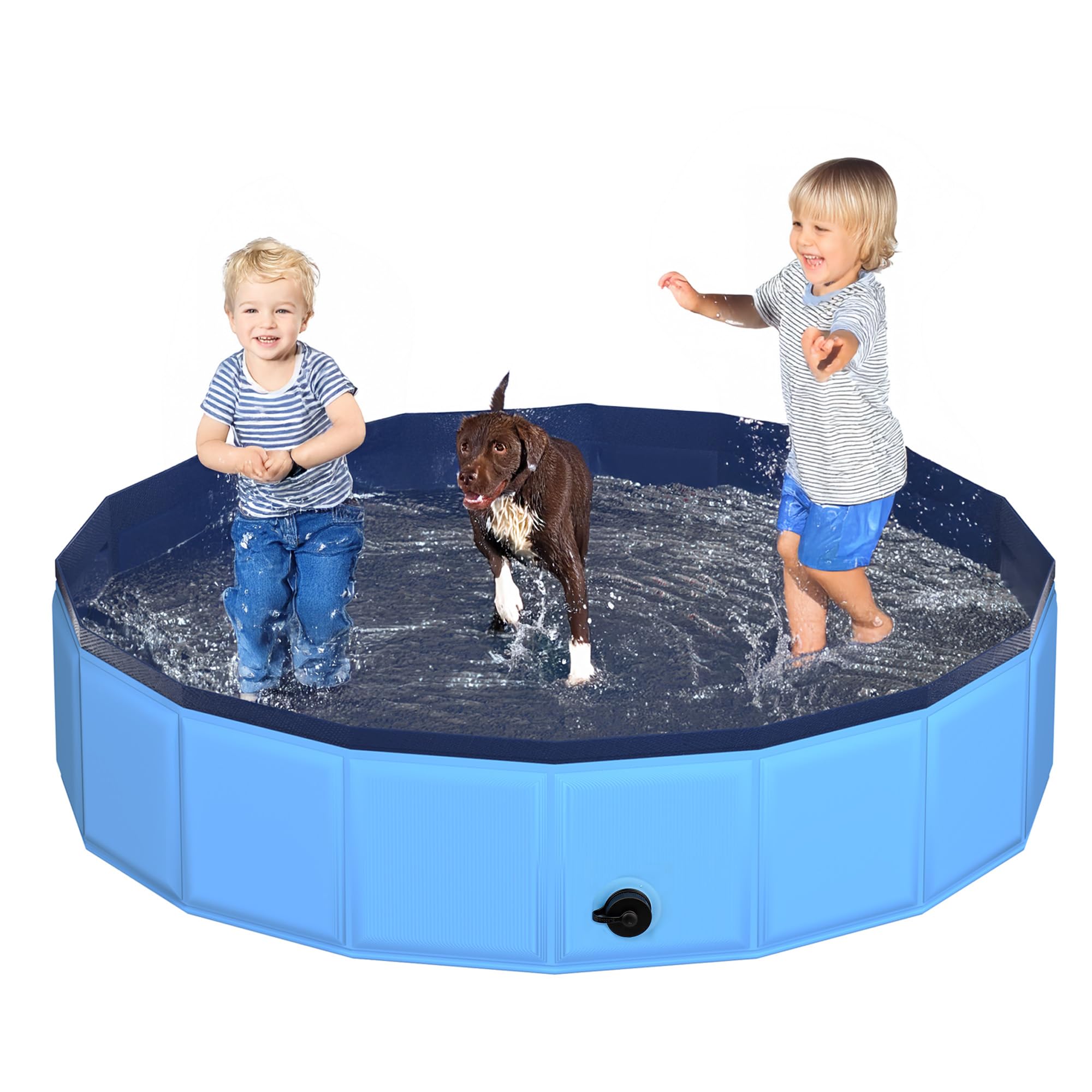 Piscine Pour Enfant Kids Pool TQQEPOOL Foldable Dog Swimming Pool