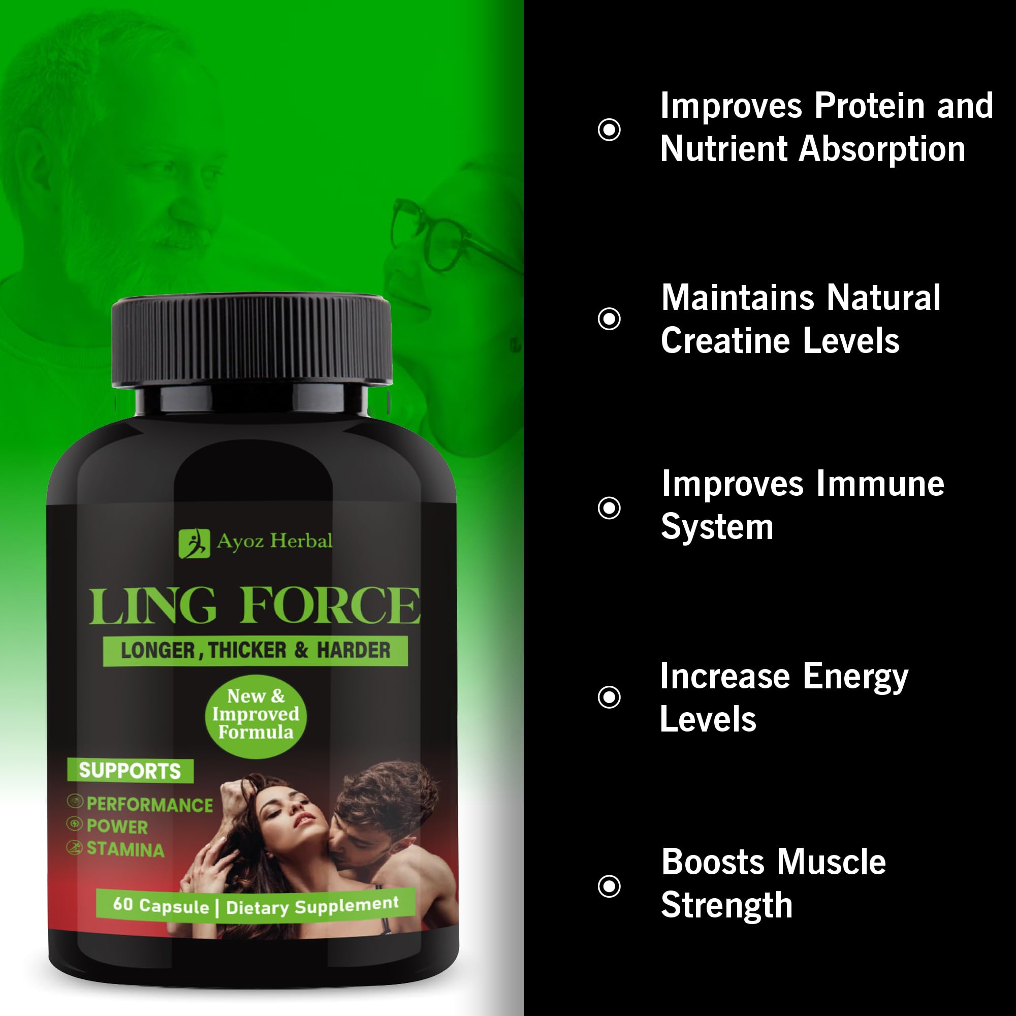 Original Ling Force 60 Tablet for Man Long Time Mota Lamba Power Medicine — Amazon image 4