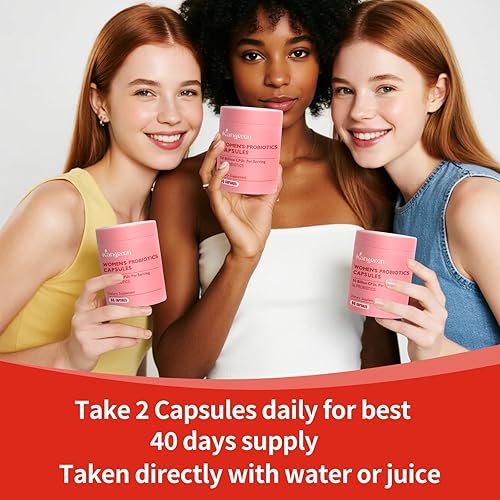 Miniatura 6 de 50 mil millones de UFC probióticos para mujeres, suplemento probiótico para la salud digestiva con prebióticos y mezcla de probióticos