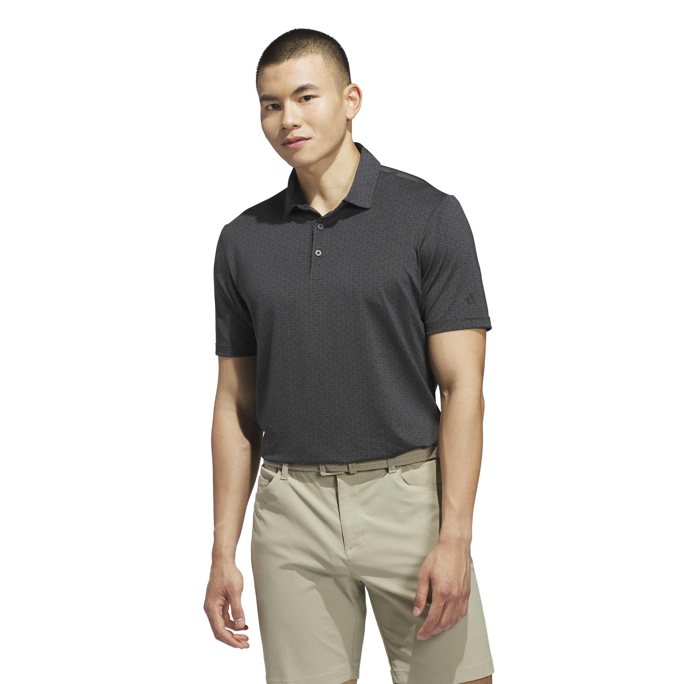 adidas Men's Ultimate365 Mesh Tango Print Climacool Polo Shirt, Black, Carbon, 3XL