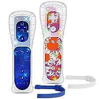 Vista 14 de Yosikr Controller for Wii, Remote Controller for Wii with Silicone Case and Wrist Strap Compatible for Wii/Wii U (2 Pack, White and White)