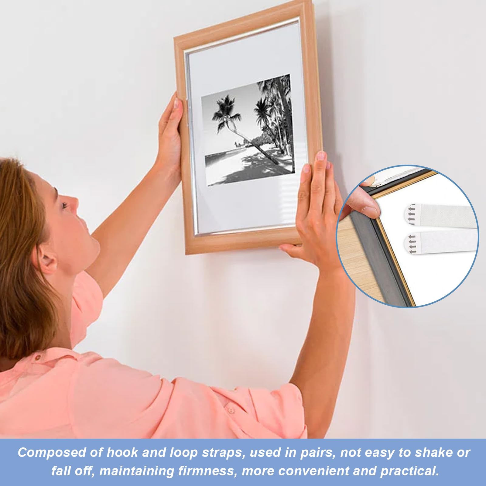 36 works(72 Strips) Heavy Duty Picture Hanging Strips, Picture Hanging Strip Command Strips Heavy Duty - Image 4