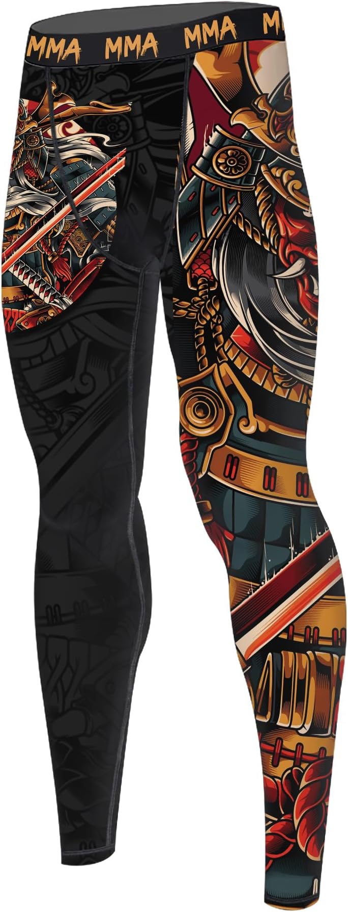 Men's Compression Pants Active Athletic Quick Dry Base Layer Leggings Spats for BJJ Running Gym Yoga MMA
