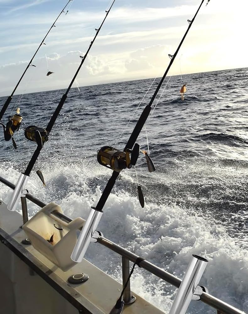 Portacanna da Pesca Versatile con Regolazione a 360 Gradi | resistente acciaio inossidabile 304 Escursioni di pesca attive Portacanne per barche Portacanna per barca