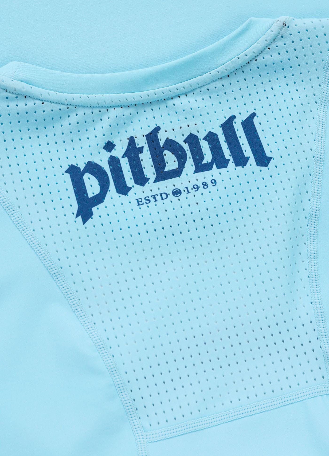 PITBULL- T-Shirt Herren MESH Logo Palms, Trainingsshirt, Funktionsshirt