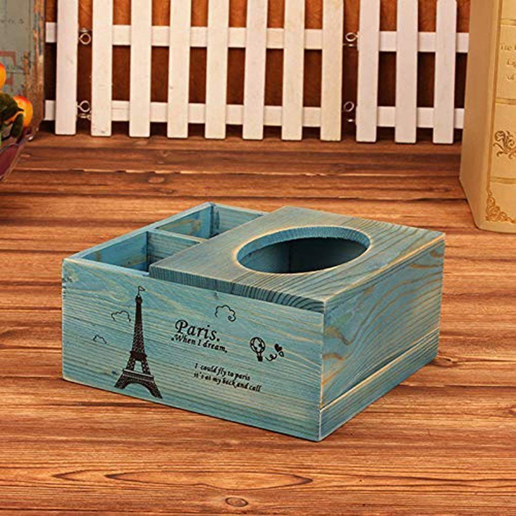 Moderne Box Tissu d'origine en Bois Couleur Couverture Boîte, Design for Salle à Manger Cuisine Chambre Coiffeuse et Accueil