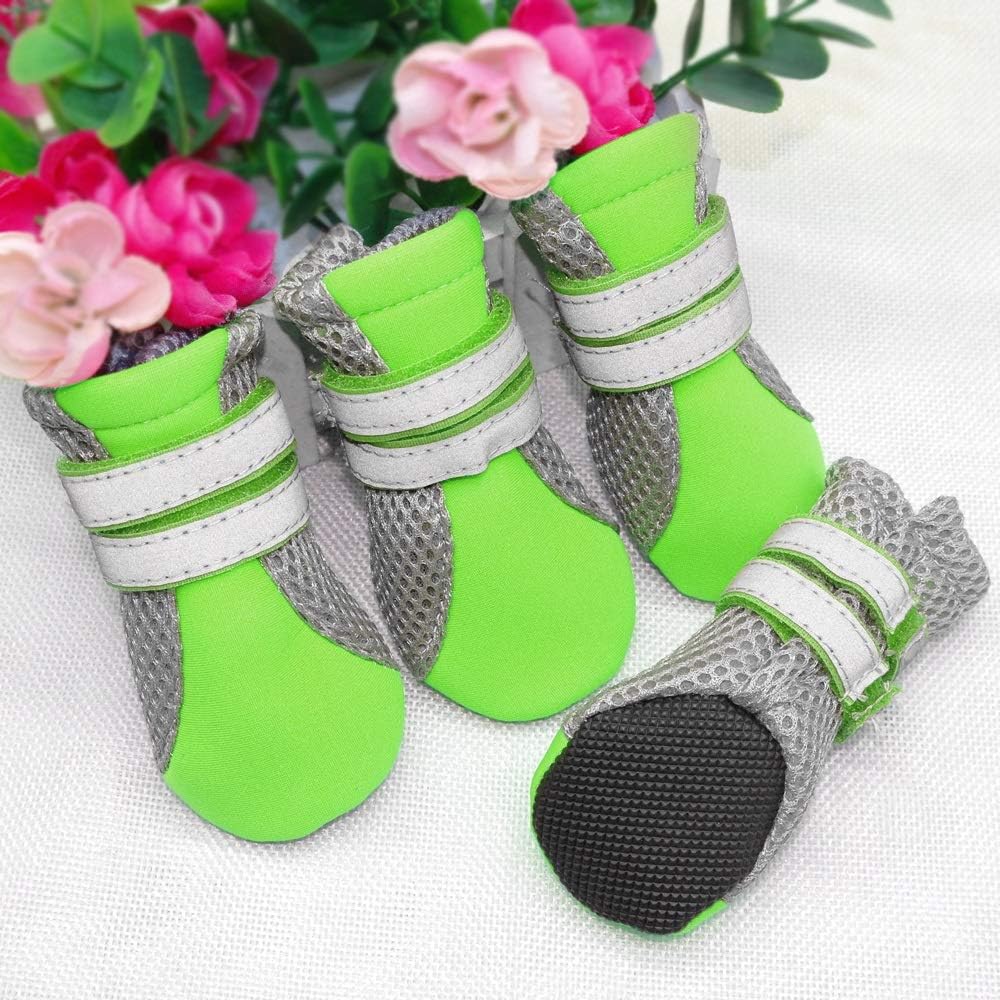 Winter Dog Shoes Warm Small Big Dogs Shoes Socks Waterproof Reflective Dog Boots Paw Protector Non Slip Rain Snow Pet Booties (Medium)
