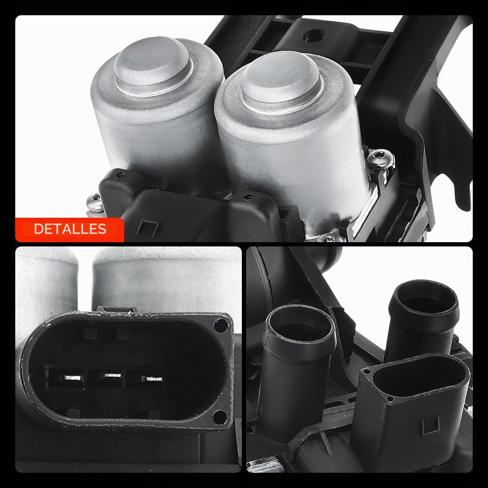 Frankberg Válvula reguladora de refrigerante Válvula de calefacción Compatible con A6 Avant 4F5 3.0L A6 Avant 4F5 2.7L A6 Avant 4F5 2.0L A6 4F2 2.0L A6 4F2 2.4L Replace# 4F1959617B