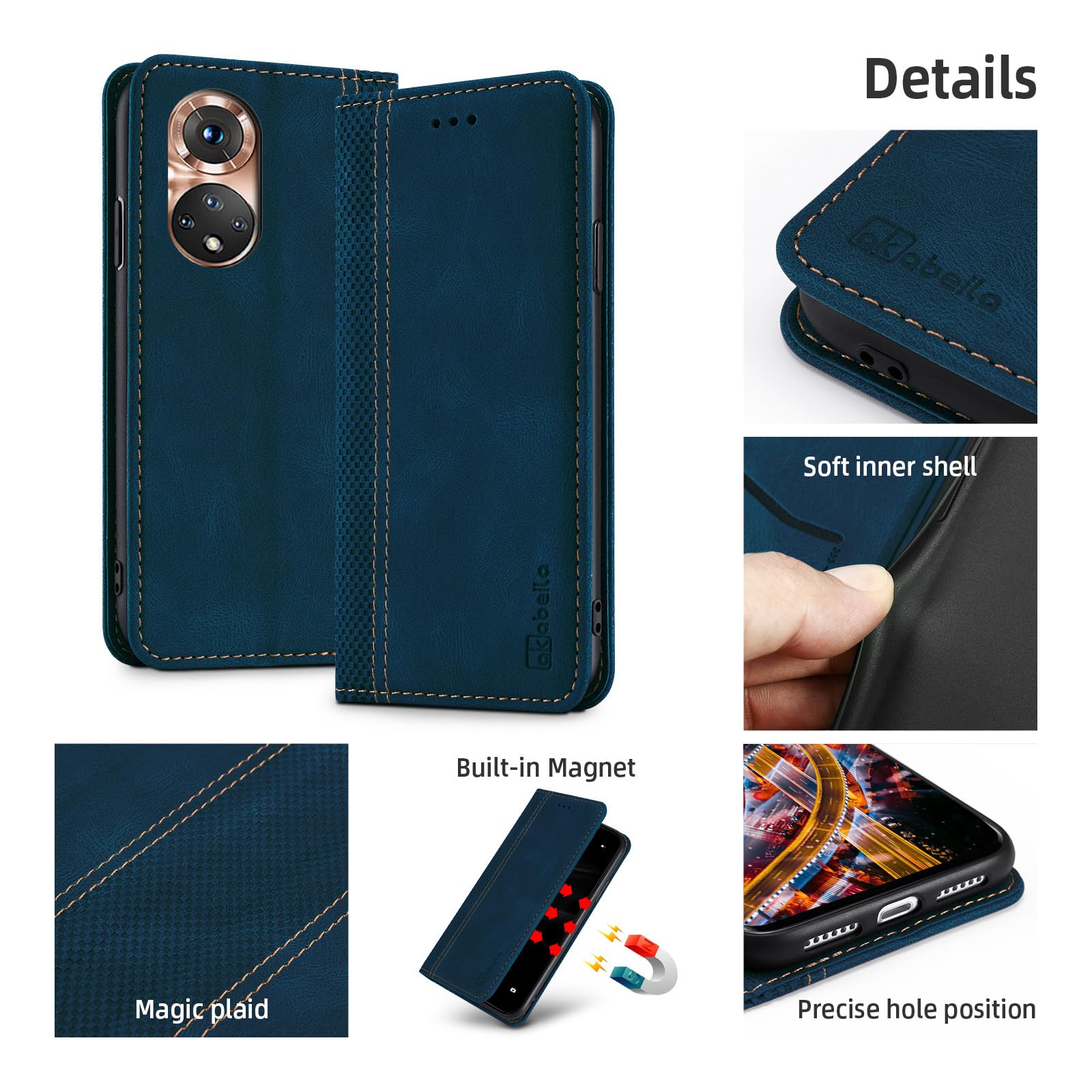 Cover Libro In Pelle Per Vivo Y17s - Custodia Portafoglio Con 3 Slot Carte E Chiusura Magnetica, Marrone