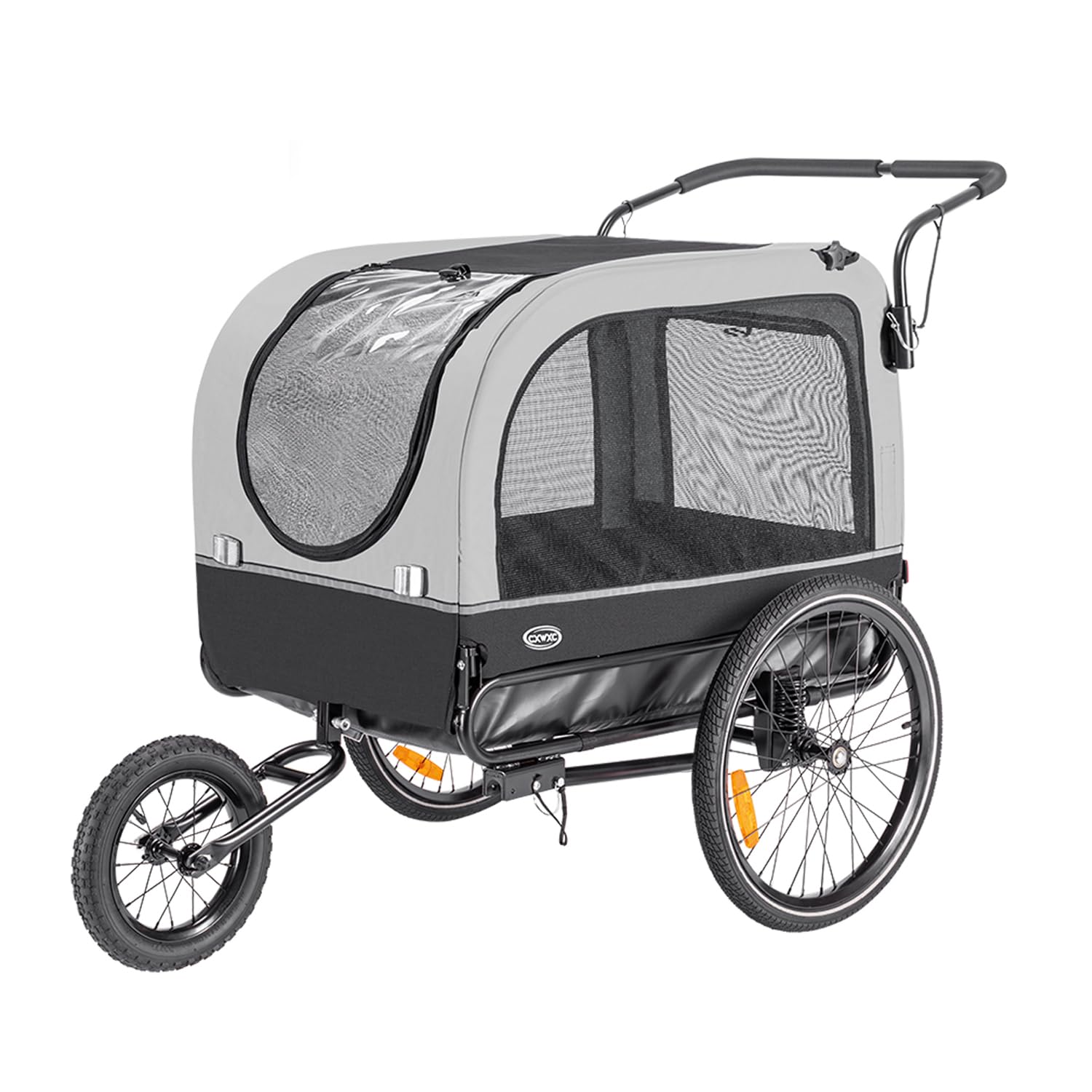 CXWXC Remolque de Bicicleta para Perros, con Amortiguador, Carga máxima 40kg / 88lbs (Rojo)