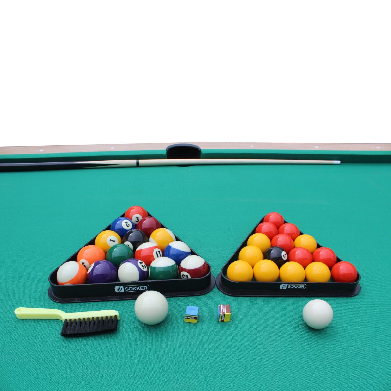 Billard Convertible Couleur Bois Chêne 226 x 126cm - Ambiance