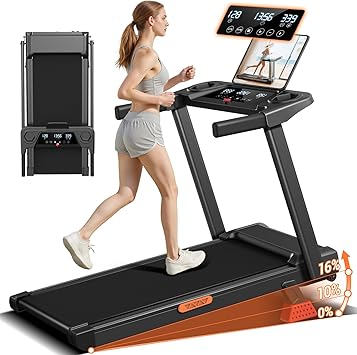 3-in-1 Foldable Treadmill with Incline and Handle