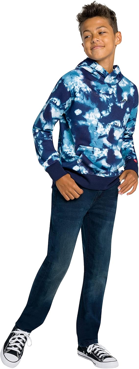 A Stylish and Comfortable Look for Boys: Levi's Tie-Dye Hoodie and Jeans