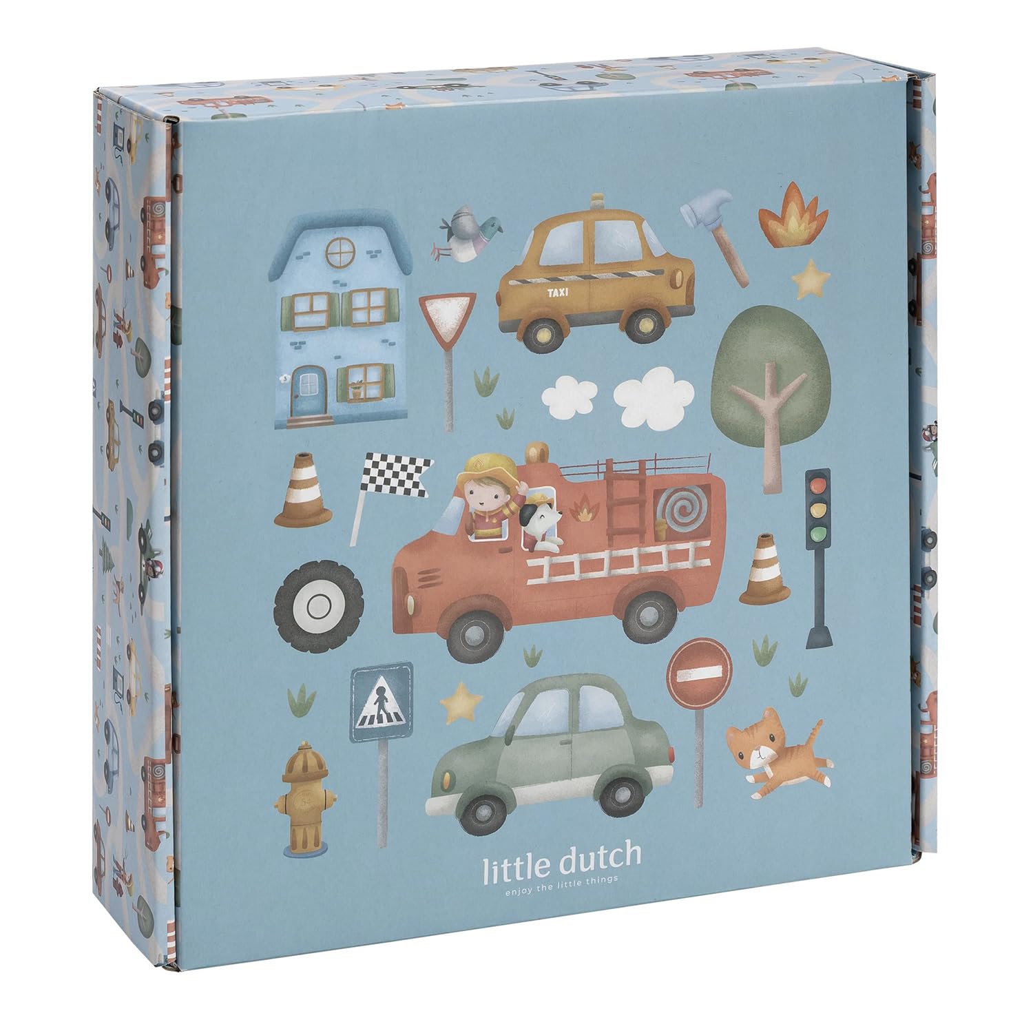 Little Dutch Set de manualidades/caja de creatividad XL - para niños a partir de 3 años - pegatinas adhesivas creativas - Jim's Creative Box - Jim y sus amigos
