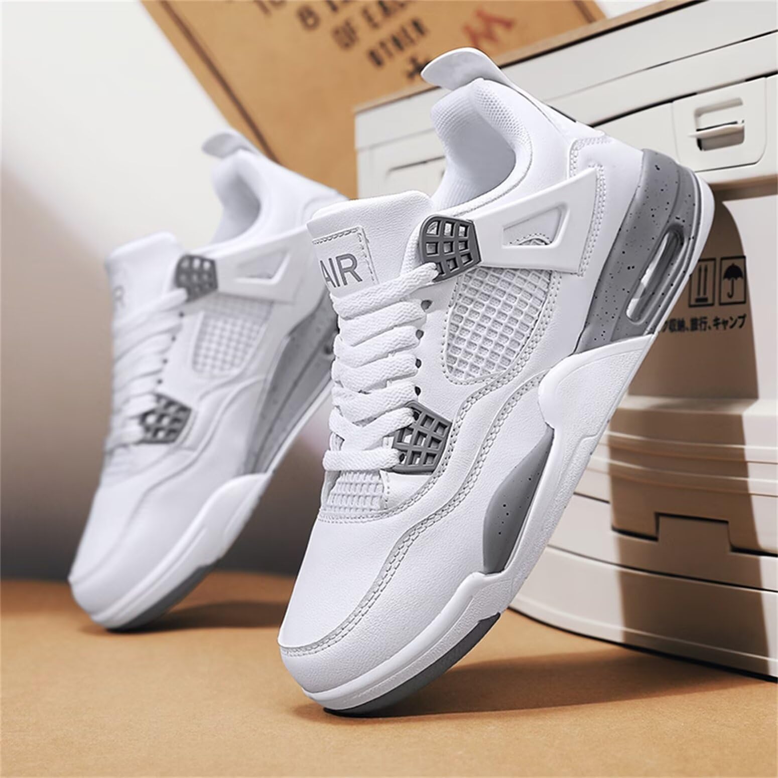 Zapatillas de Baloncesto para Hombre Retro Skate clásicas Suela de Goma Moda Zapatos Deporte Antideslizantes Botas de Baloncesto para Entrenamiento al Aire Libre