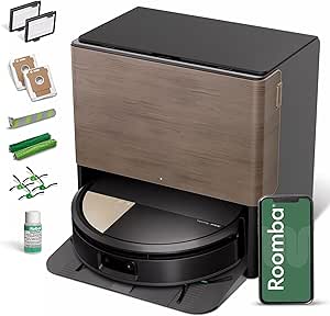 iRobot® Roomba® Max 705 Combo Robot + AutoWash Dock - Extending Self-Cleaning Roller, Roller Washing &amp; Heated Drying, Self-Empties, Recognizes and Avoids Obstacles, LiDAR Navigation