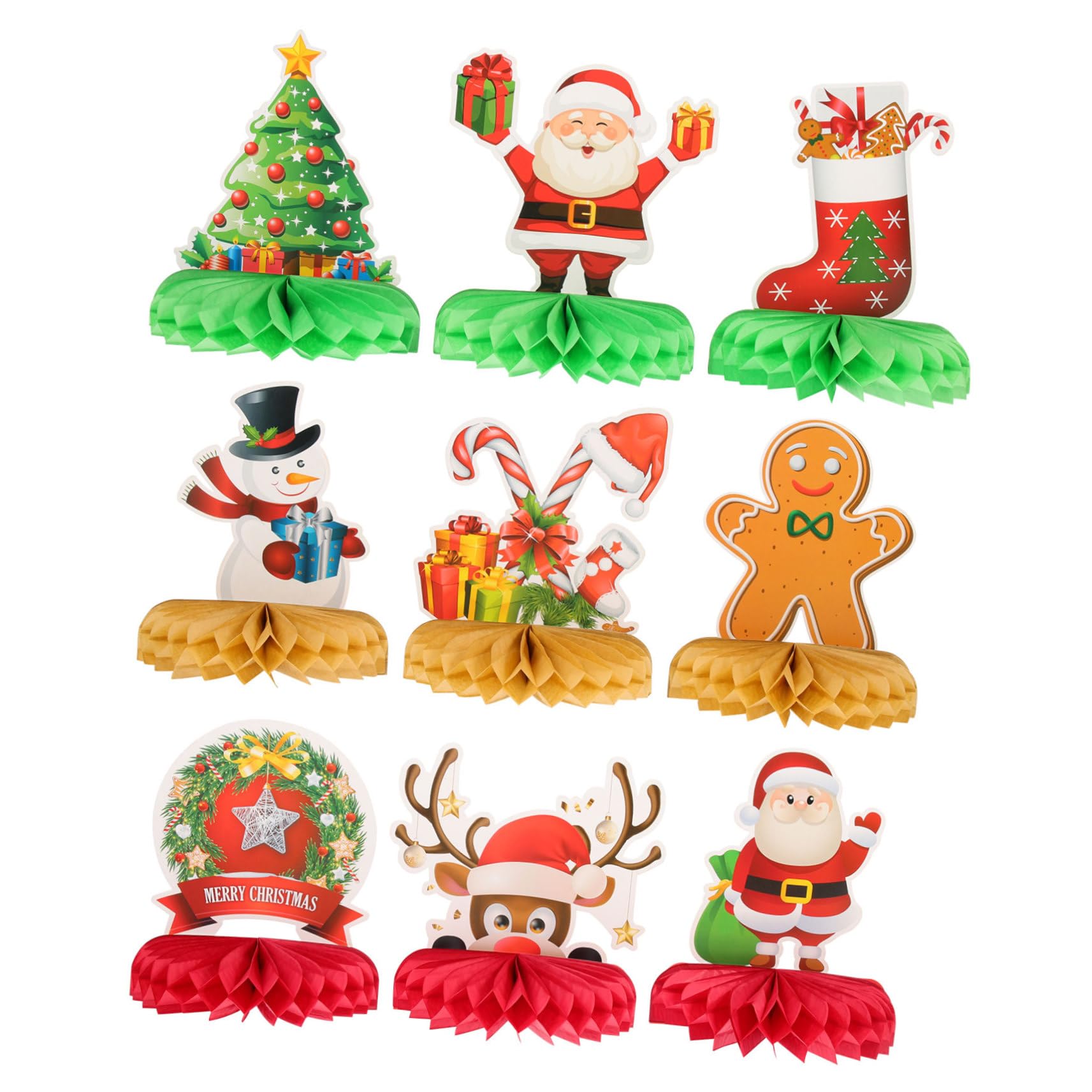 TOYANDONA 36piezas Adornos De Panal Para Decoración Navideña Para Fiestas Para Ambientar Eventos y Reuniones Festivas