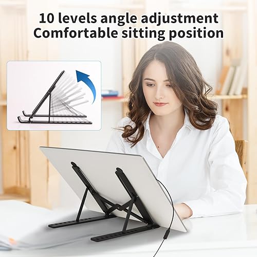 Miniatura 9 de TSOCOS Almohadilla de luz recargable A3, tablero de luz de pintura de diamante súper brillante, caja de luz portátil con pilas, 3 colores, 6 niveles