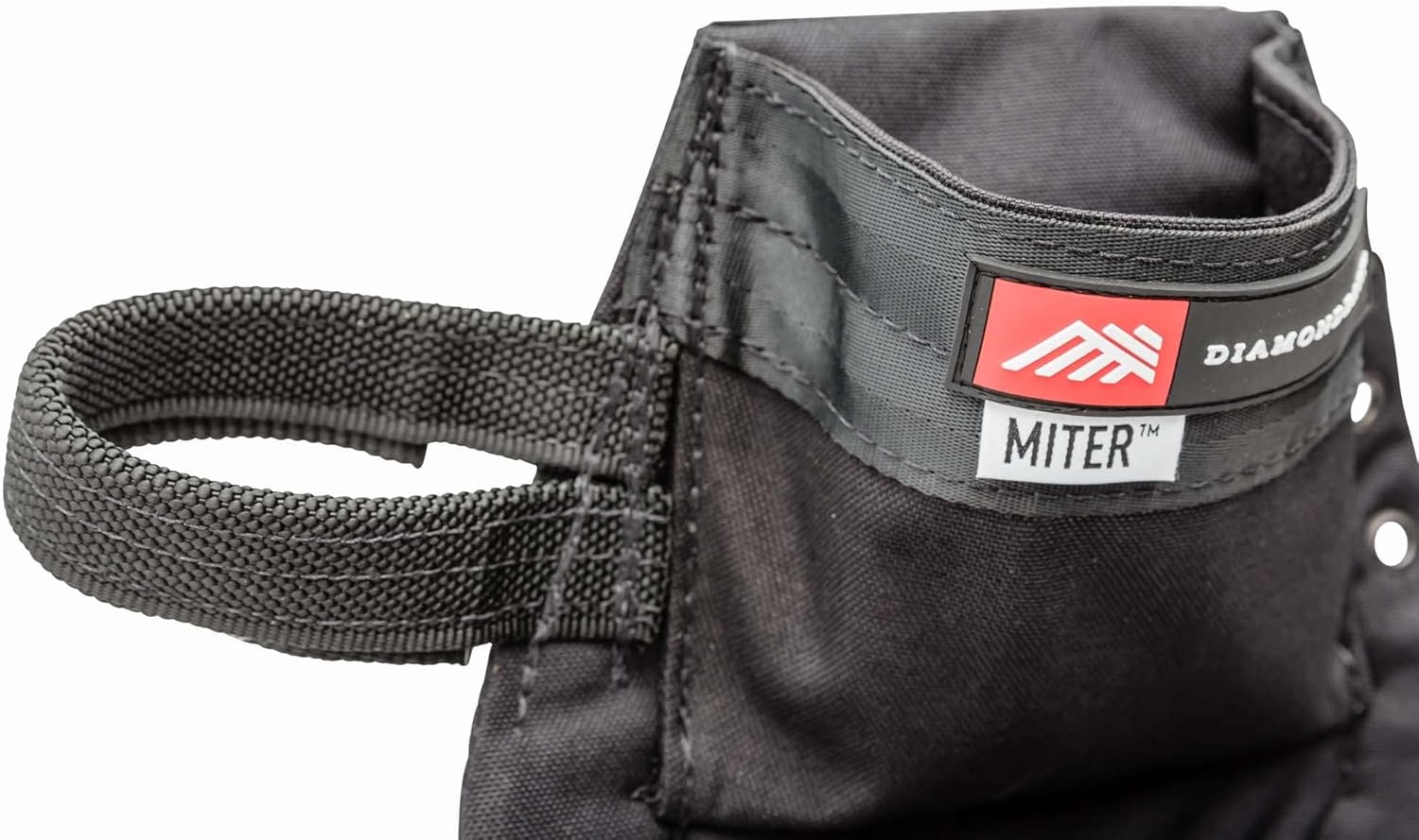 The Diamondback Miter Tool Pouch - Clip-On Tool Belt Pouch with 3 Pockets, 7 Slots, & 3 Loops- Lightweight Belt - Durable Tool Pouch with Belt Clip 15.25"x10.25", 1 lb (Black) - Image 5