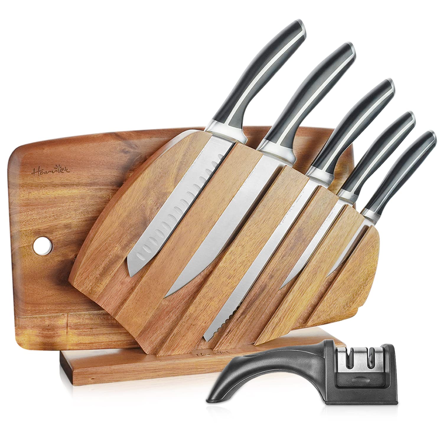 7 Pieces Kitchen Knife Set with Cutting Board
