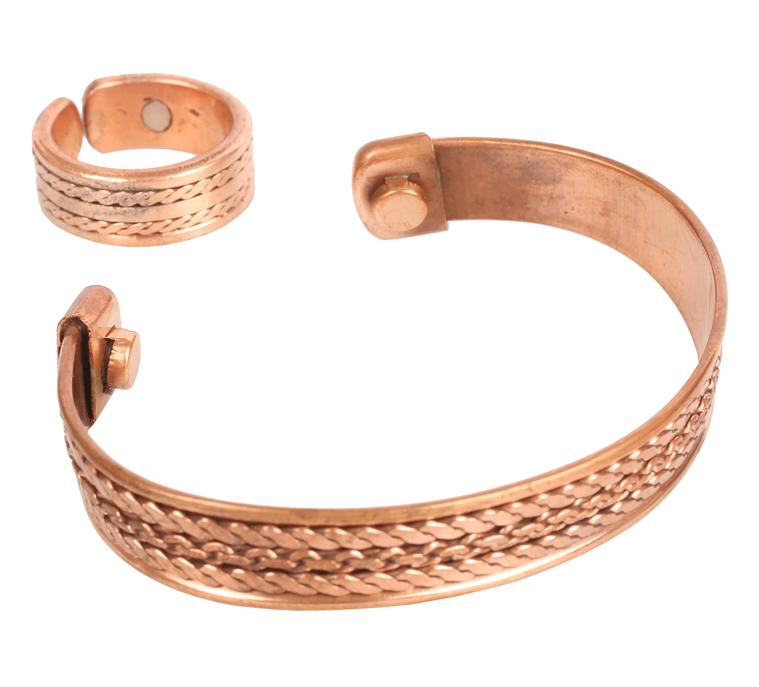 Luxe gezondheidsarmband magnetisch koper – 0,7 cm - Koper Specialist
