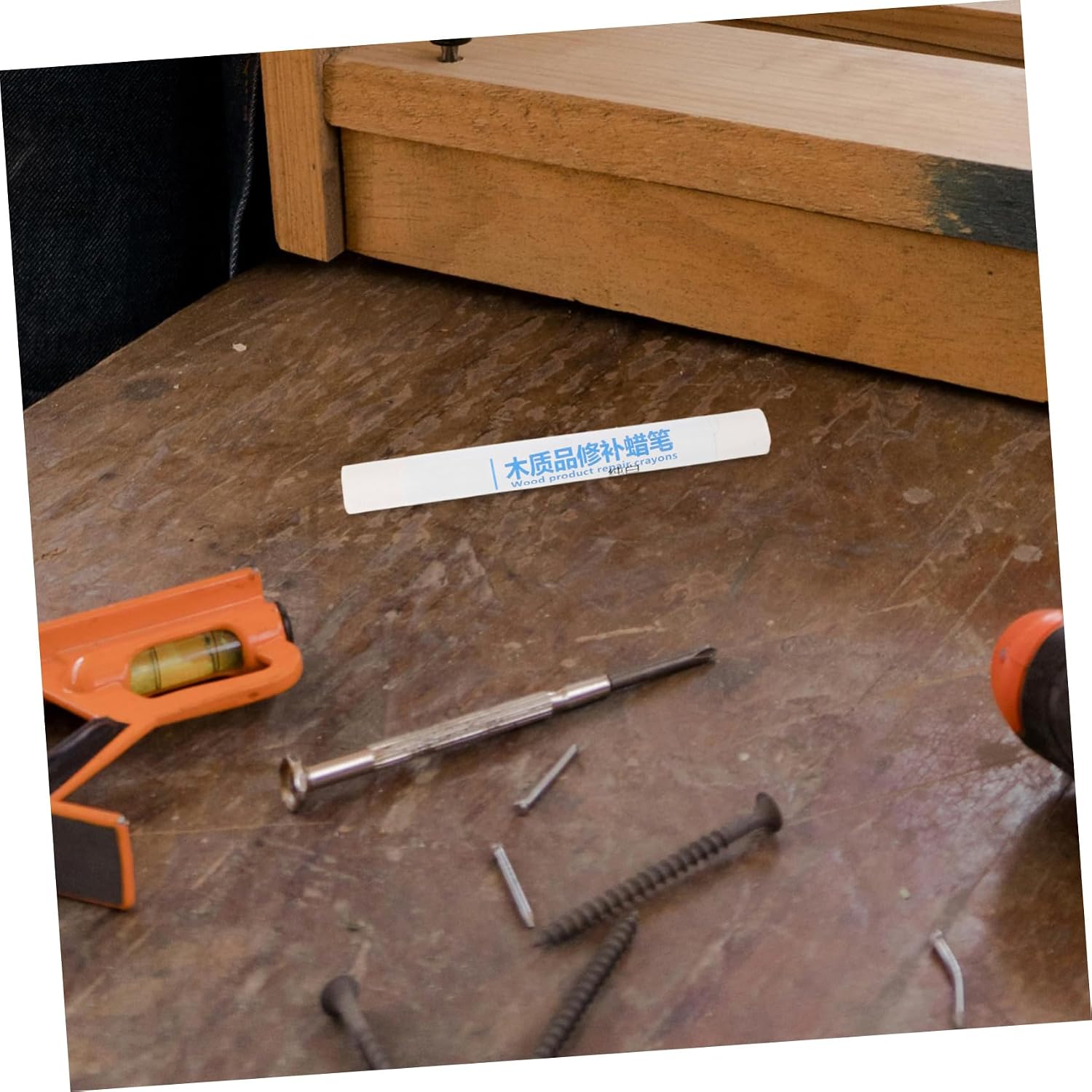 5pcs Wood Floor Scratch Repair: Furniture Wax Crayons 5 Colors Filler Sticks Fill Scratches Holes Cracks On Floors Tables and Cabinets
