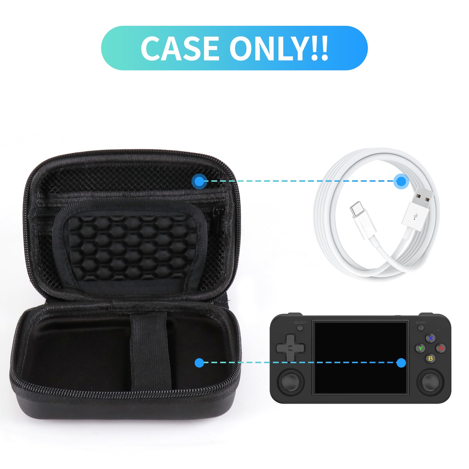 Snapklik.com : QLoztyse Retro Handheld Game Console Case For Anbernic ...
