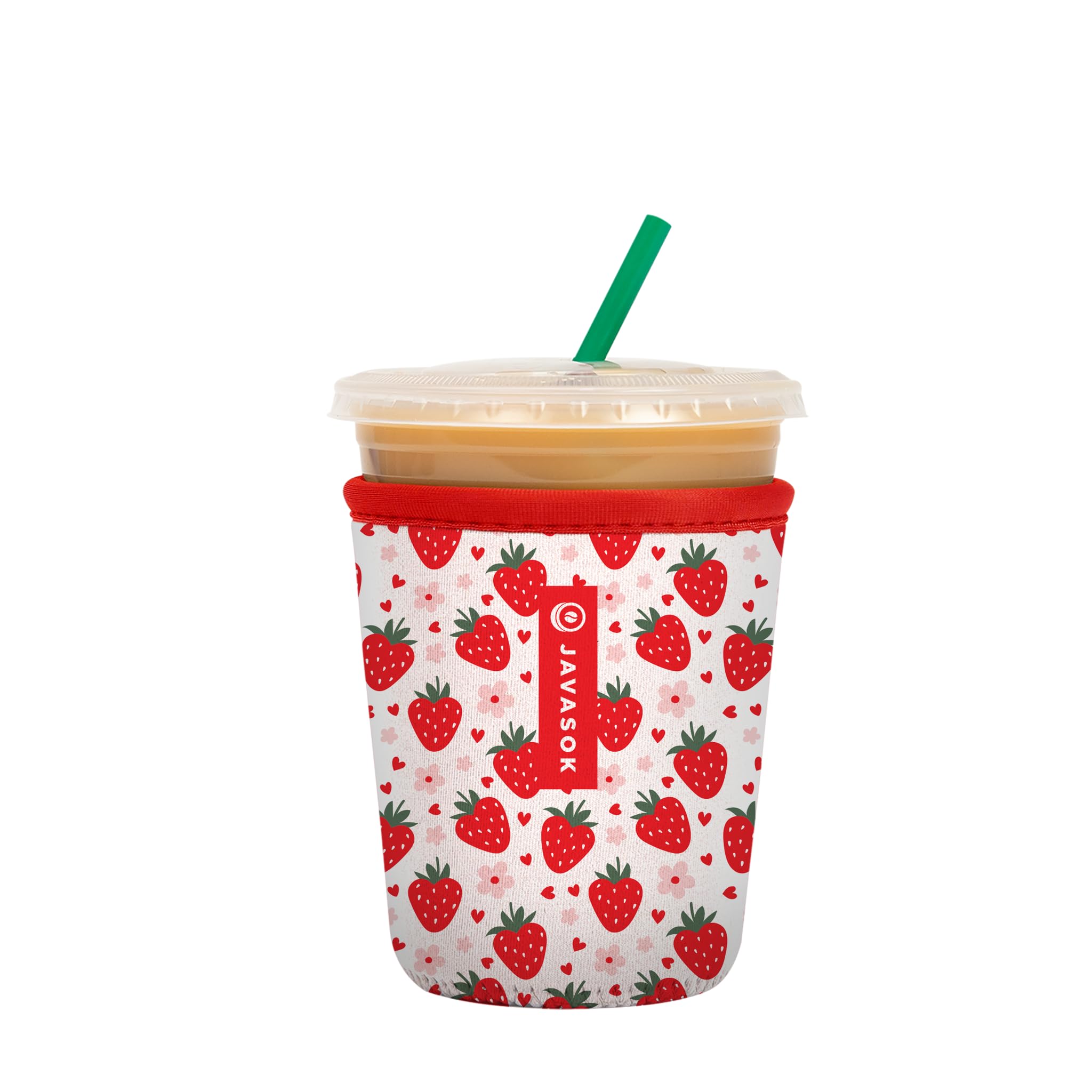 Sok It JavaSok Iced Coffee &amp; Cold Soda Insulated Neoprene Cup Sleeve (Berry Sweet, Small: 16-20oz)