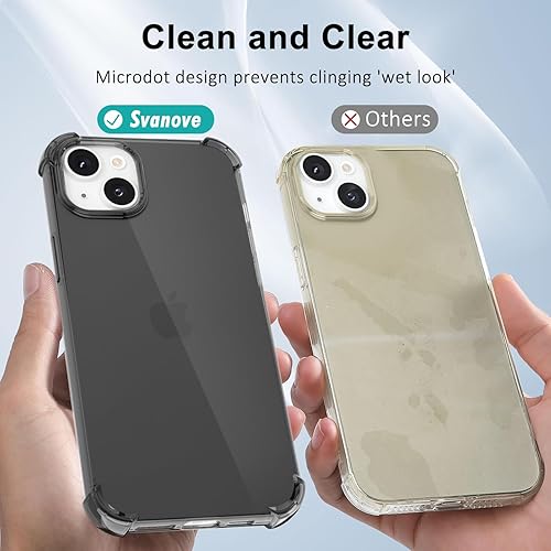 Miniatura 5 de Funda para iPhone 14 y iPhone 13 transparente, funda protectora de silicona transparente para mujer, diseño femenino lindo y simple, delgado, suave,