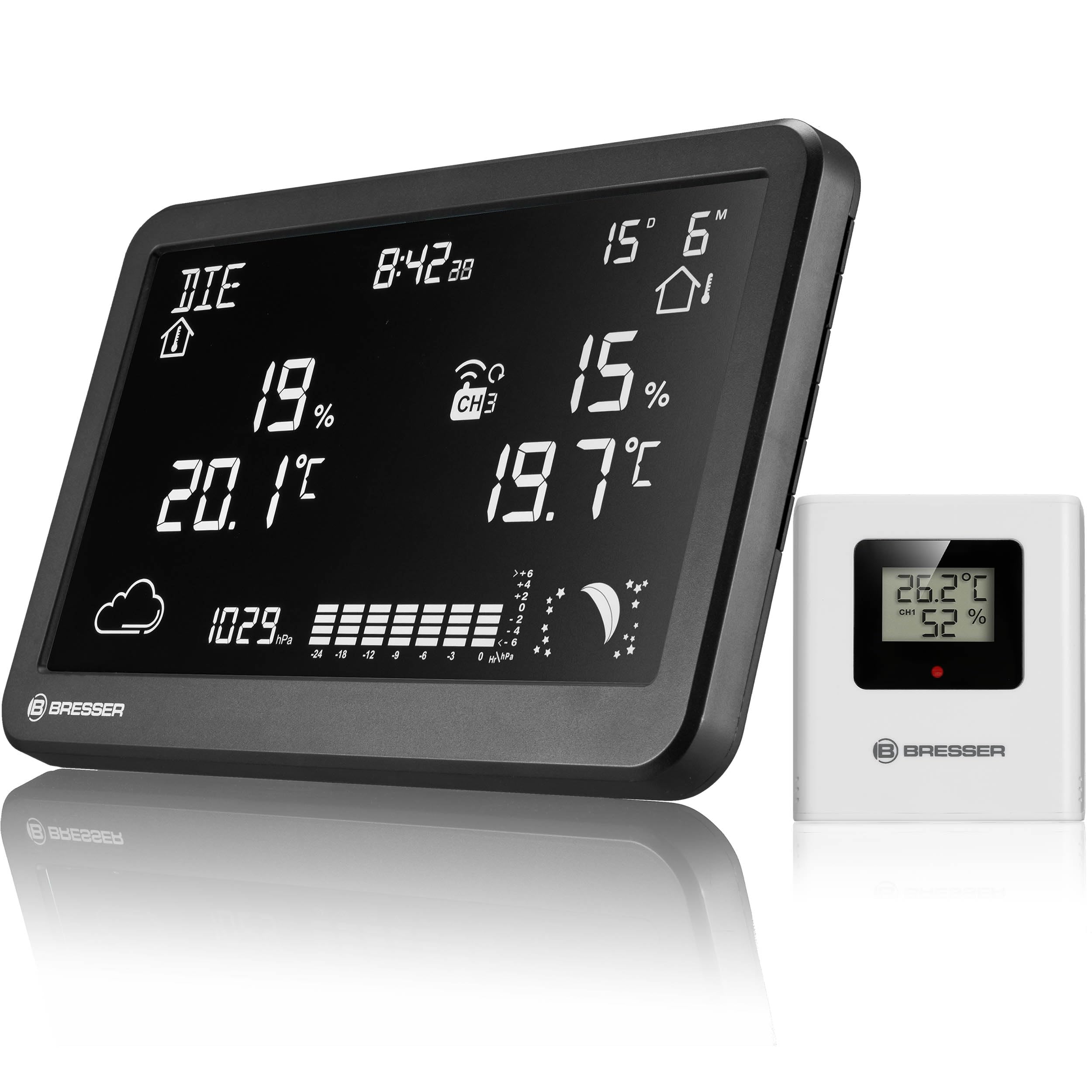 Bresser MeteoTemp TBH Estación meteorológica casa con presión