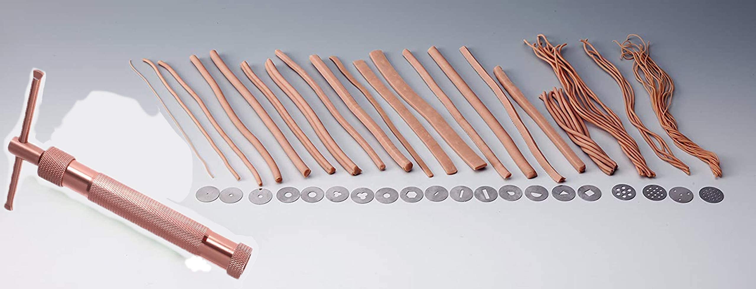 1 Set/22pcs Portable Polymer Clay Extruder Sculpey Sculpting Tool Clay Squeezer, Adult Unisex, Size: 16x10.5x2cm