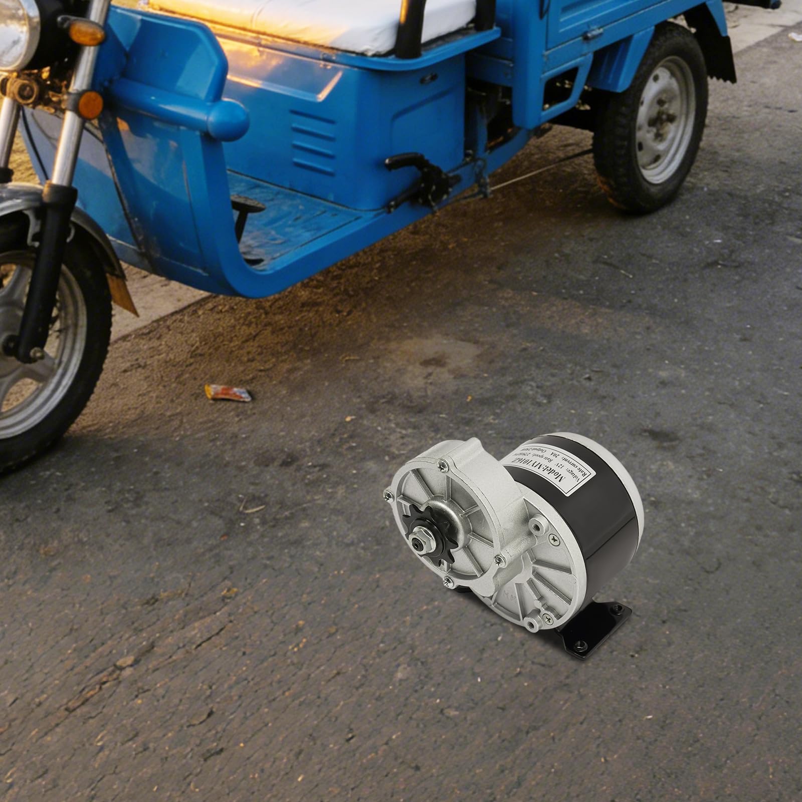 Motoriduttore 12 V motore elettrico con riduttore, 250 W DC motore a spazzola 2750 RPM per biciclette elettriche, scooter elettrici