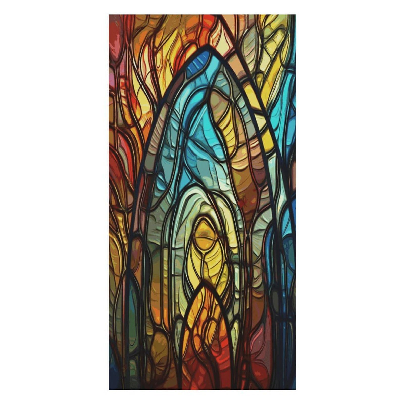 Adfgyerh Unisex Style Stained Glass Art Bath Towels Beach Towel Lightweight Quick Dry, Bath Towel For Travel Sports Pool Swimming Bath Camping Yoga Adults160x80cm